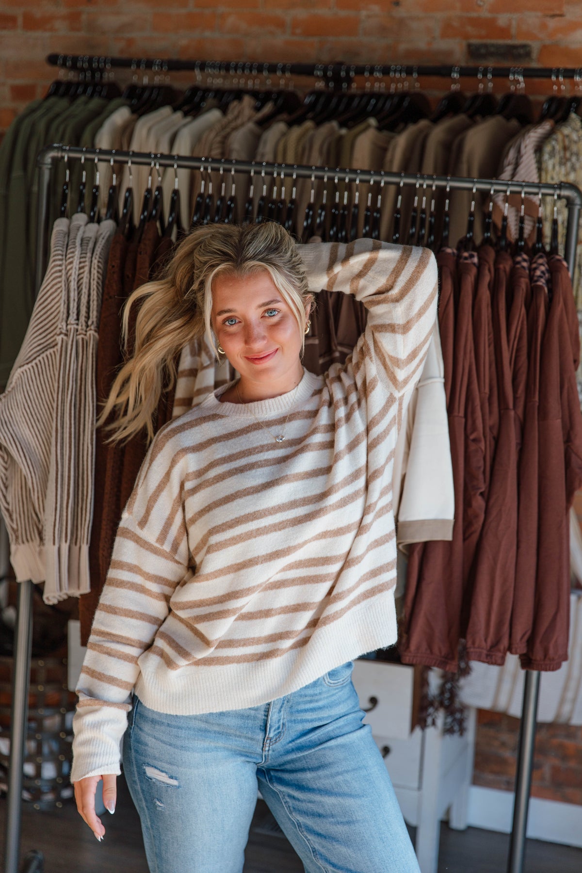 Taupe Knit Sweater