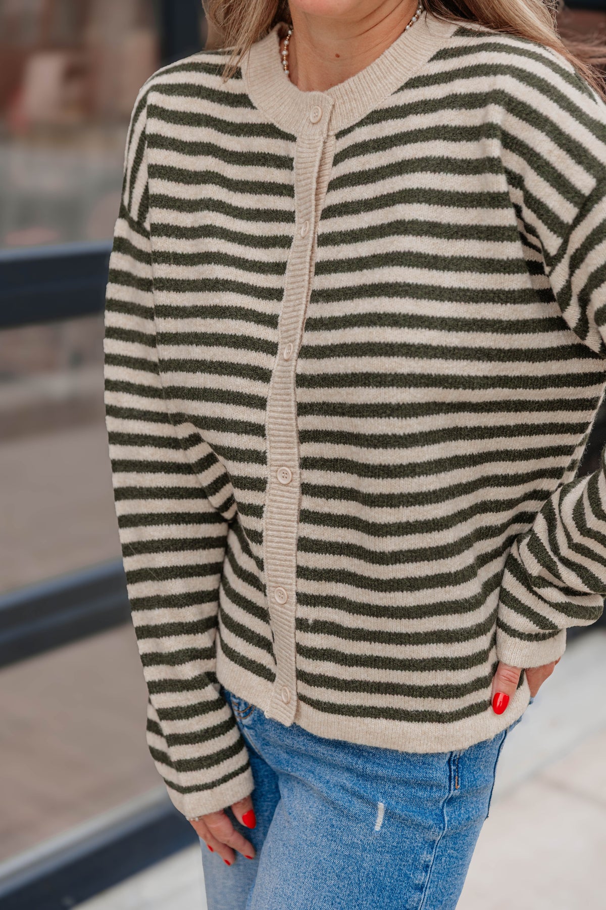 Contrast Cardigan