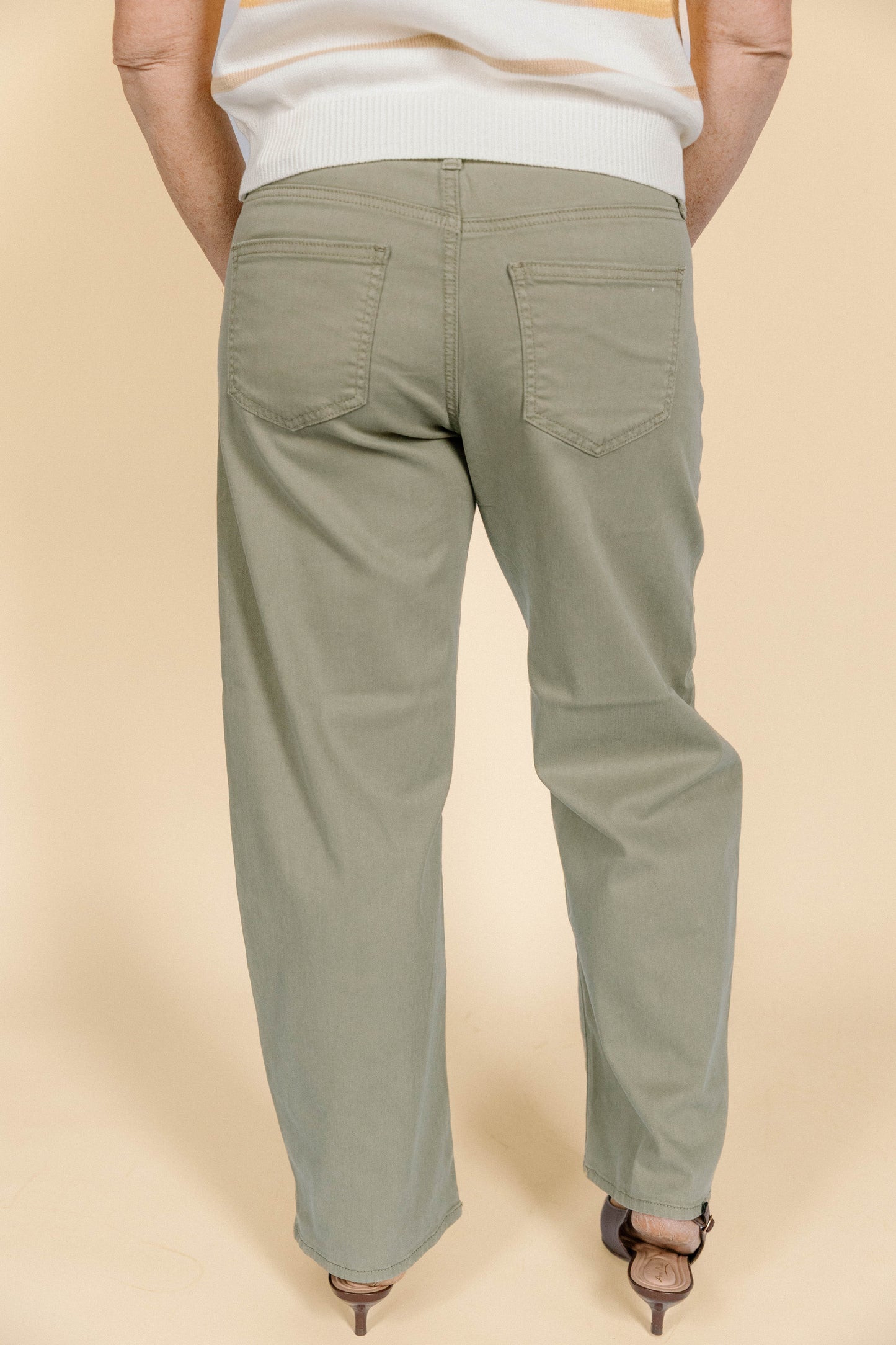 JBD Olive Barrel Pants