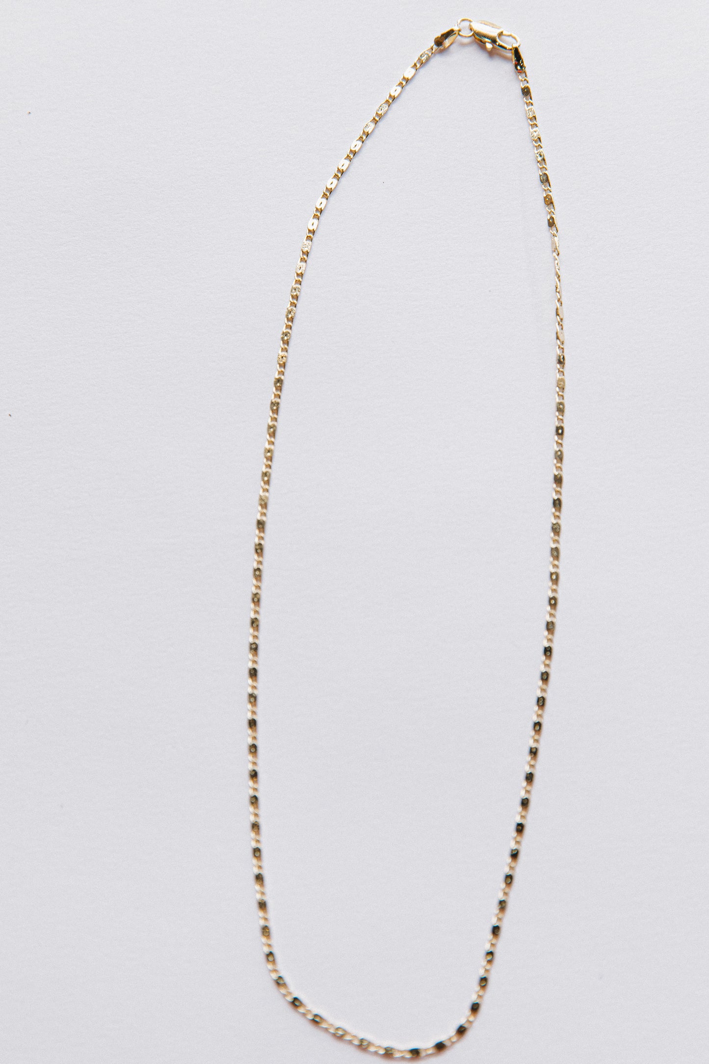Water-Resistant Thin Linked Necklace