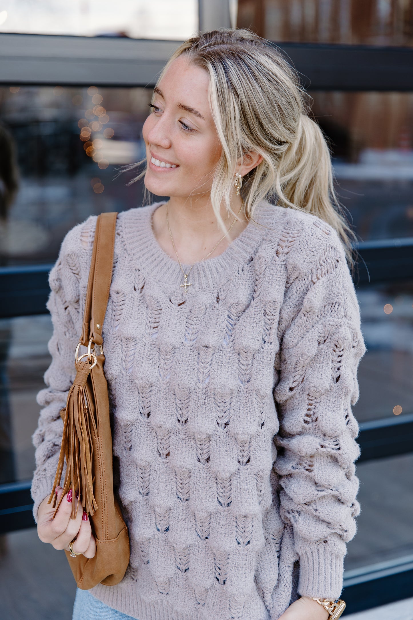 Khaki Knit Sweater