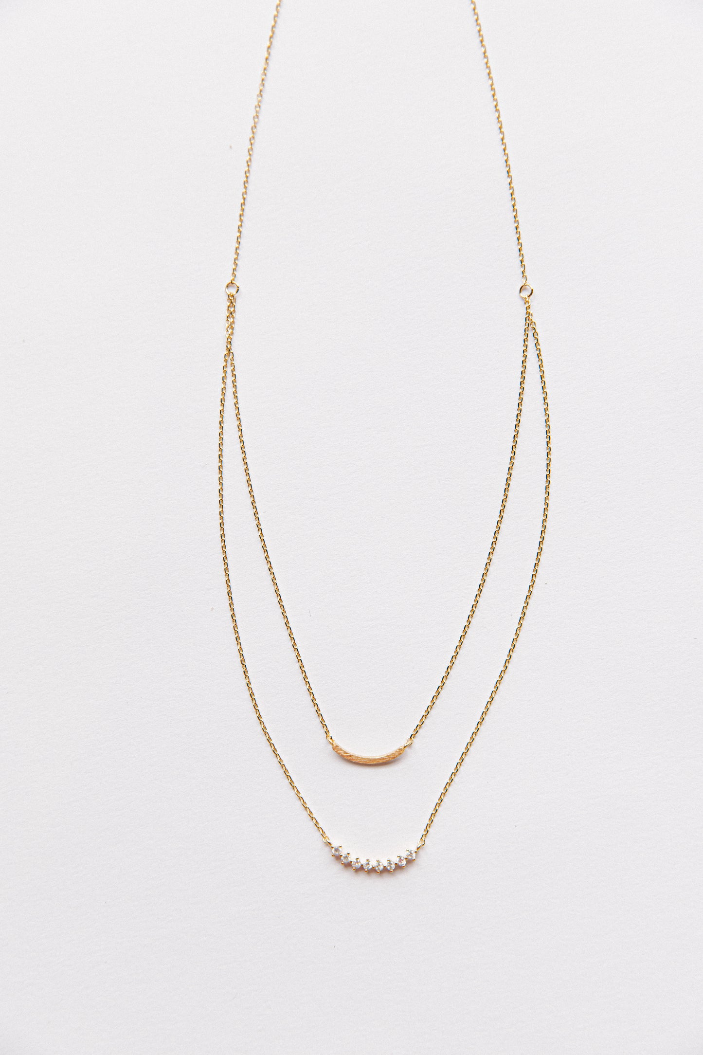 Curved Dual Necklace
