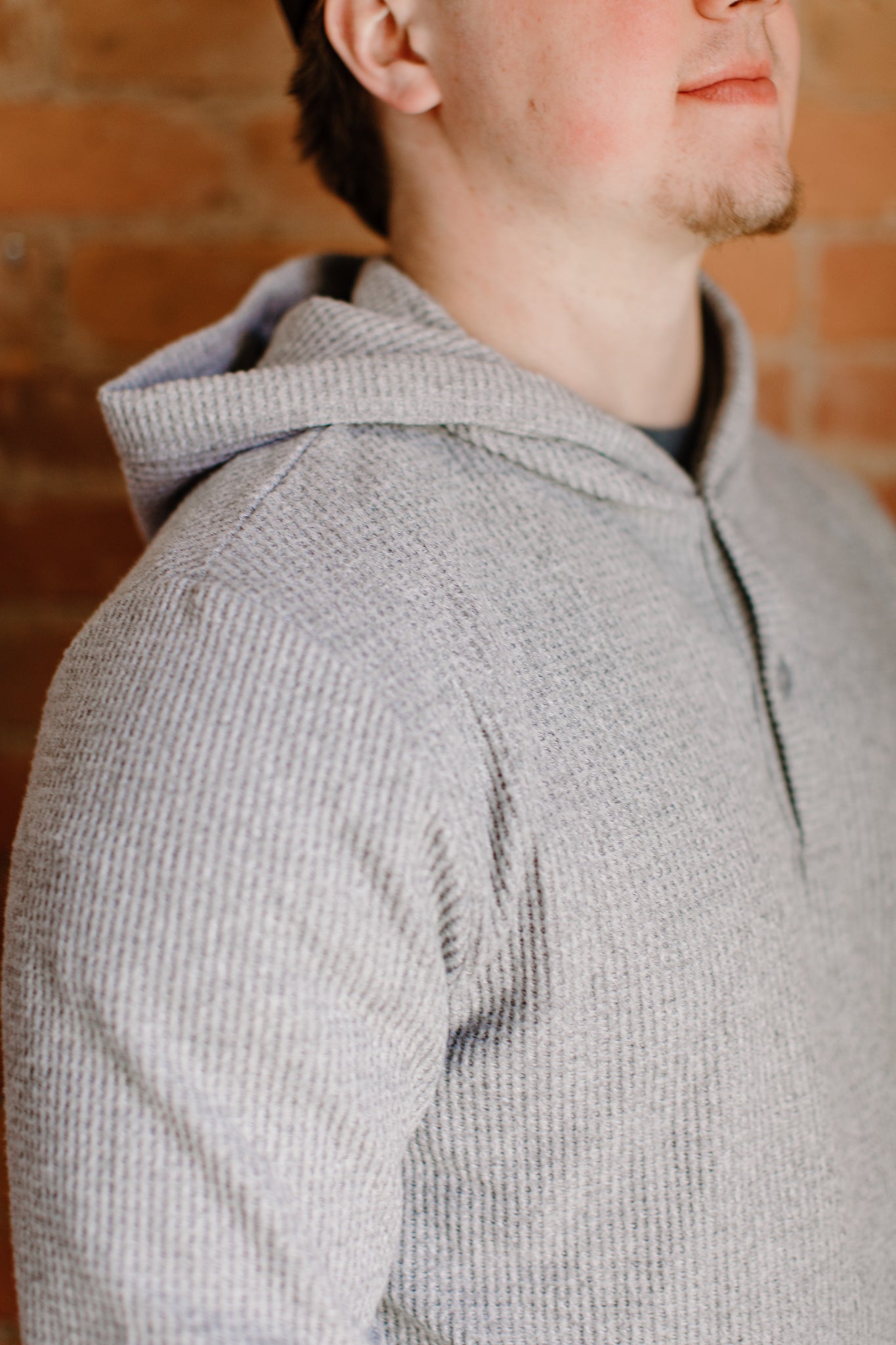 Men's Waffle-Knit Henley
