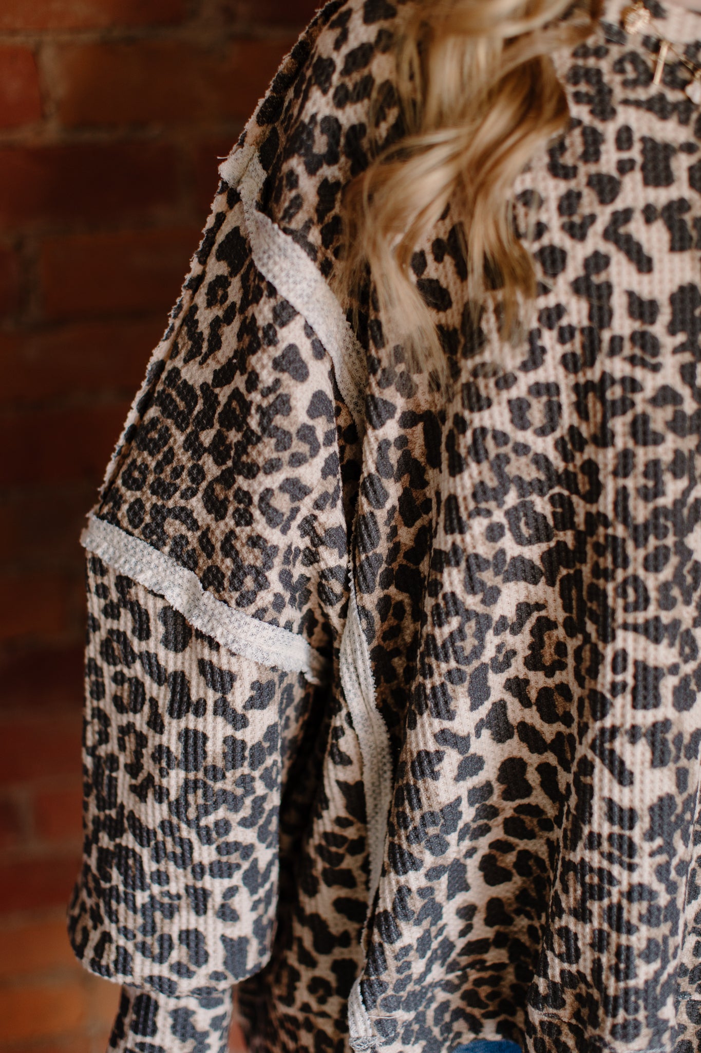 Oversized Cheetah Crewneck Sweater