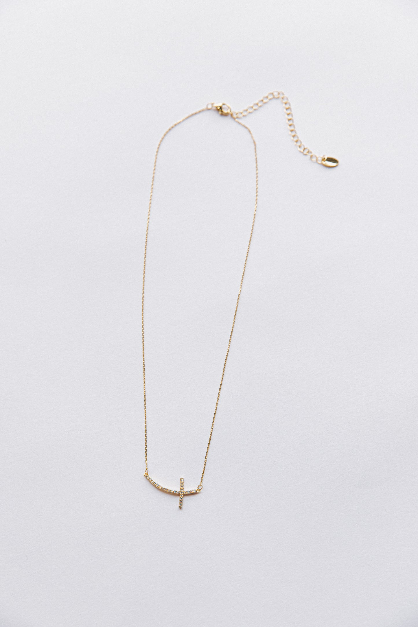 sideway Cross Necklace