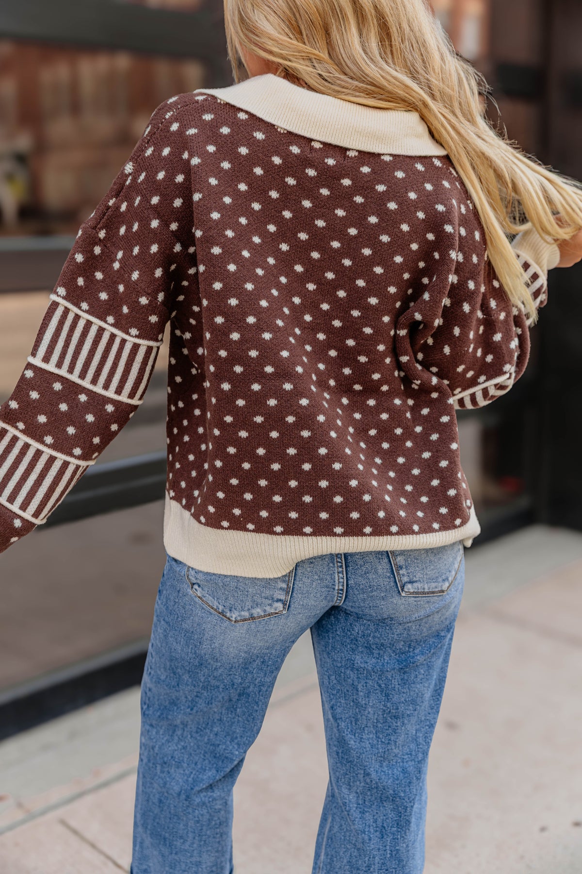 Bessie Polka Dot Sweater