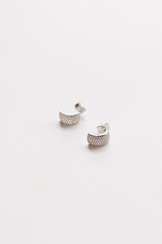 Pave Mini Hoops