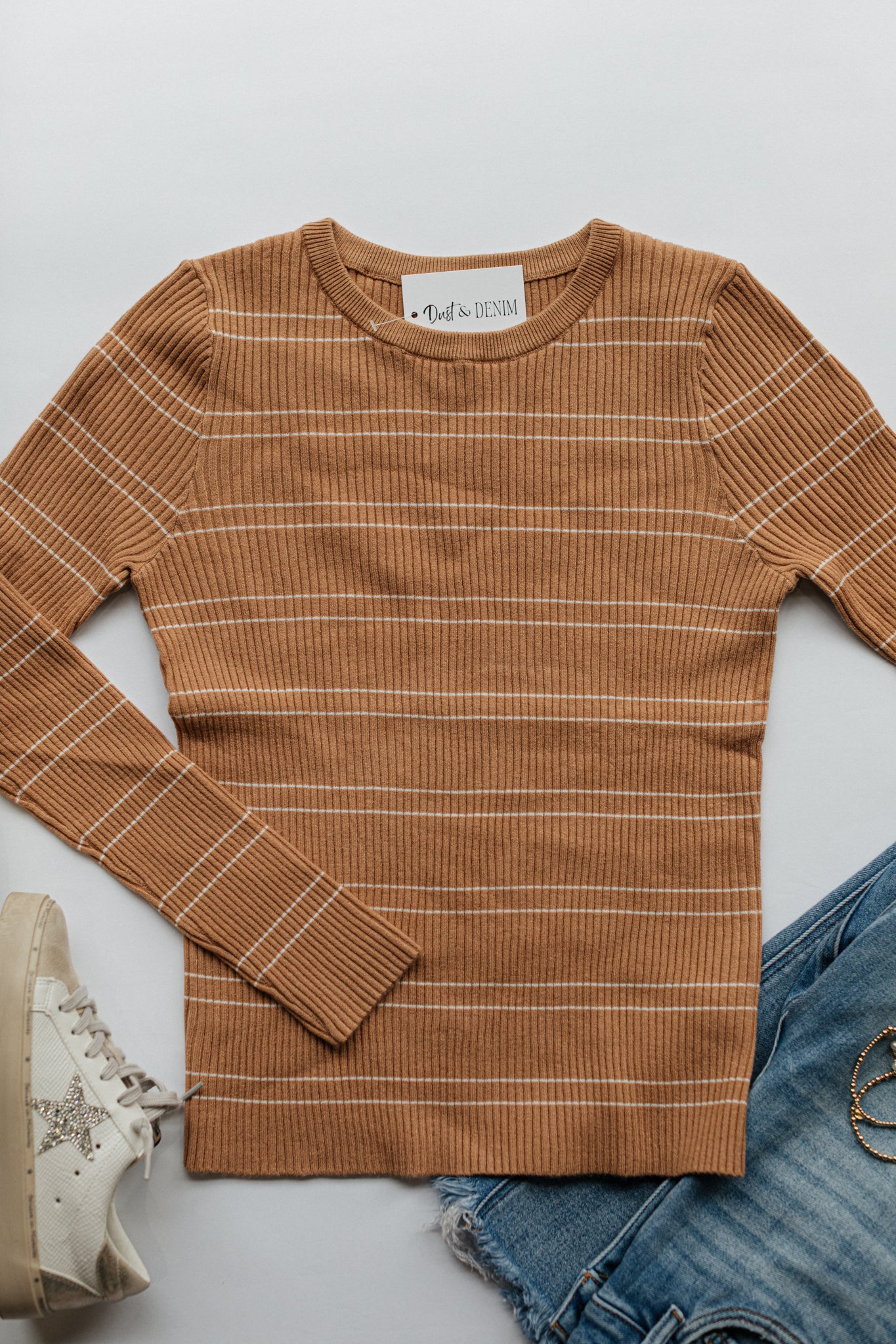 Ribbed Stretch Sweater