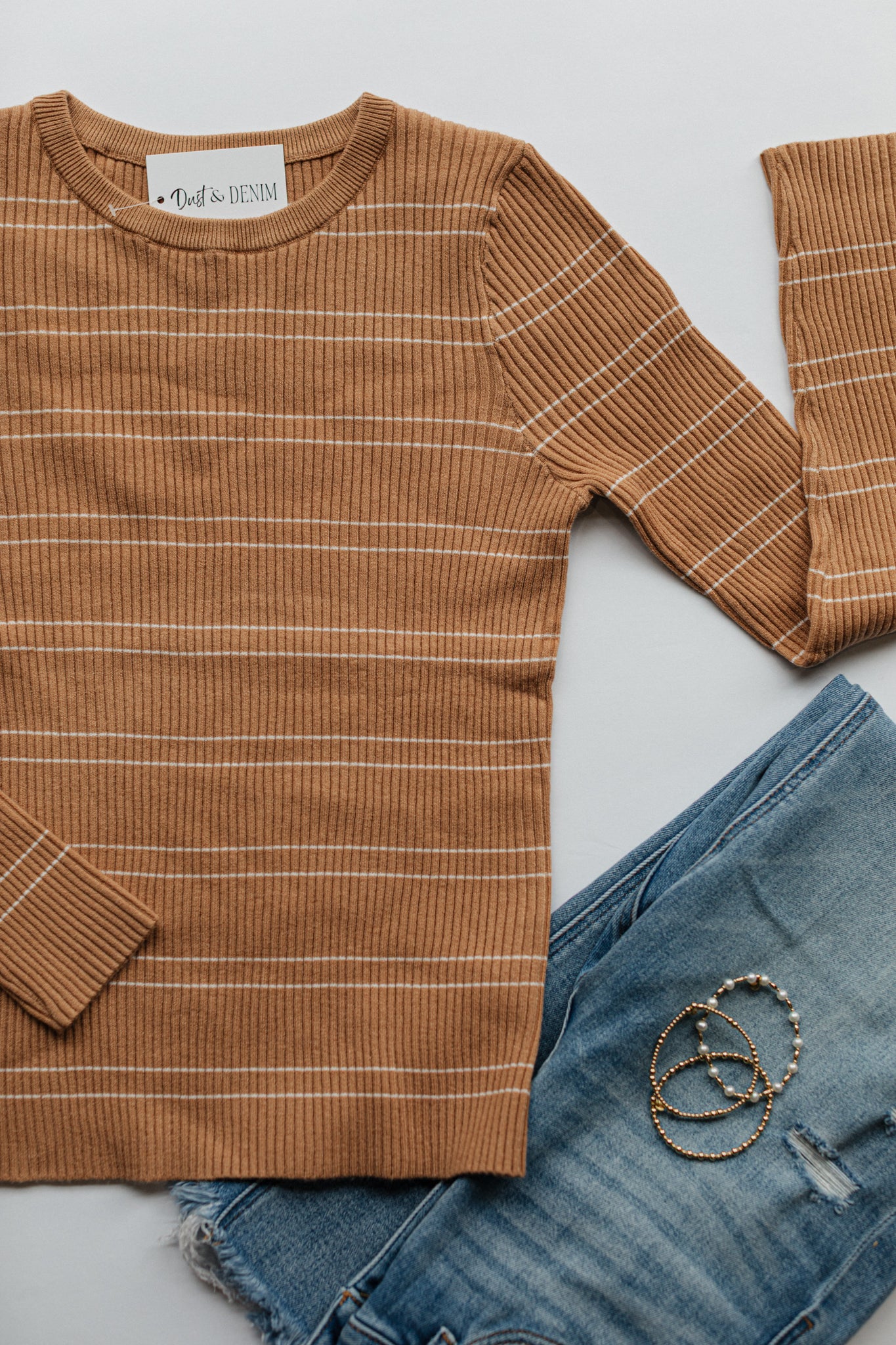 Ribbed Stretch Sweater
