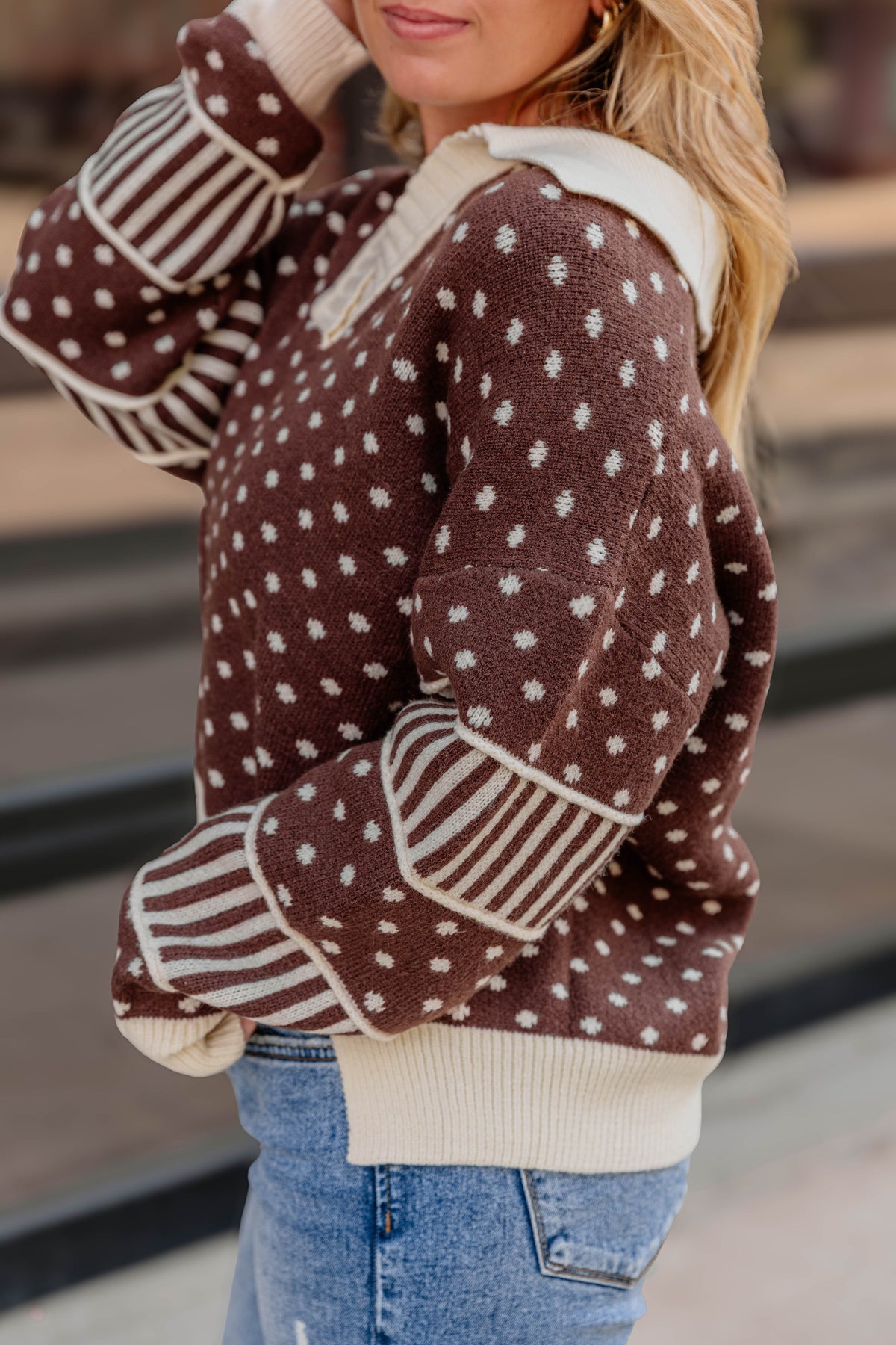 Bessie Polka Dot Sweater