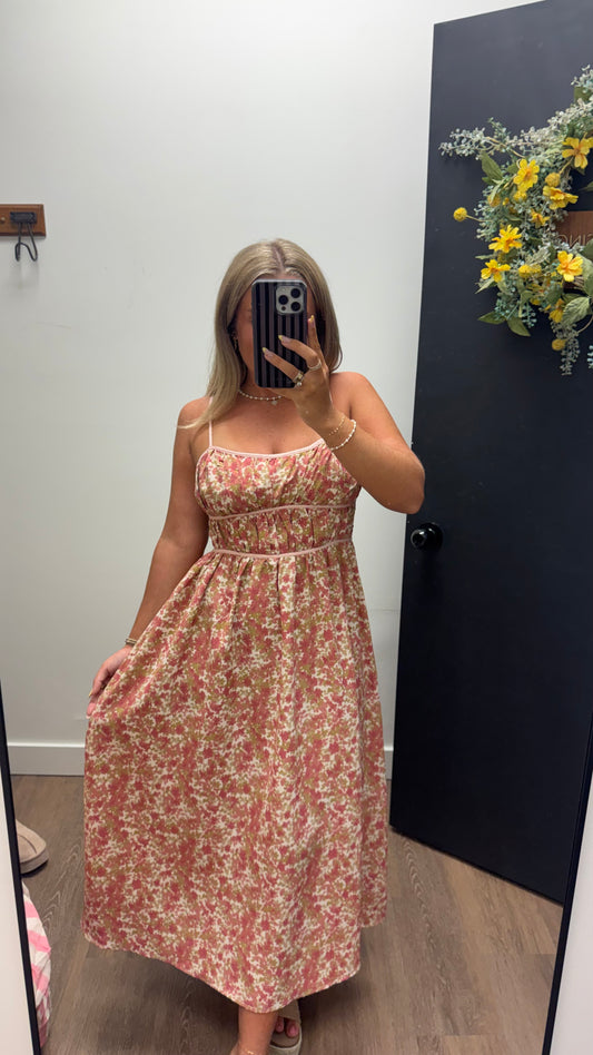 Floral Print Strap Dress