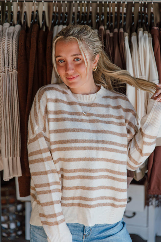 Taupe Knit Sweater