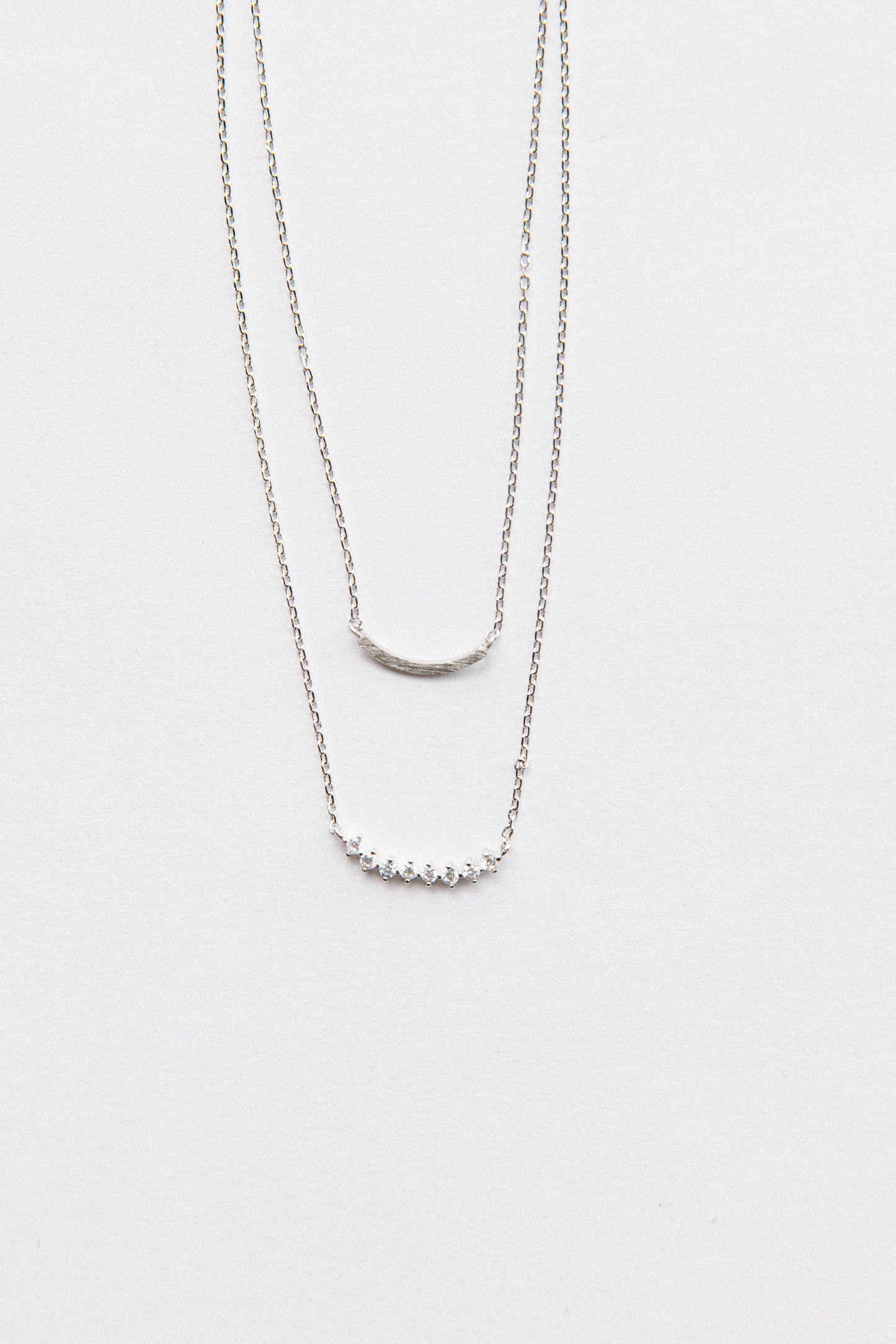Curved Dual Necklace