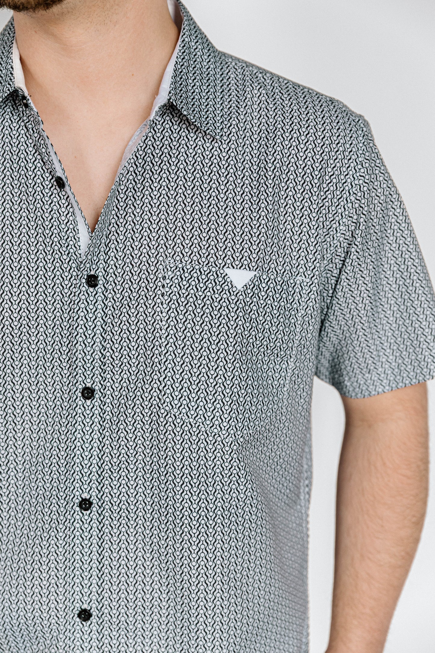 Circle Button Down