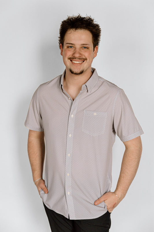 Men's Short Sleeve Button Up
