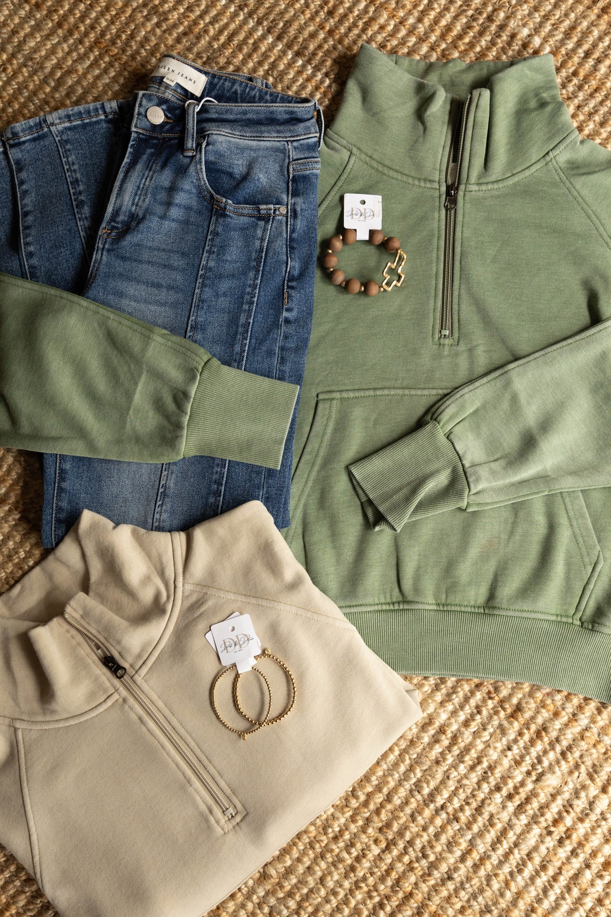 Tan Quarter Zip