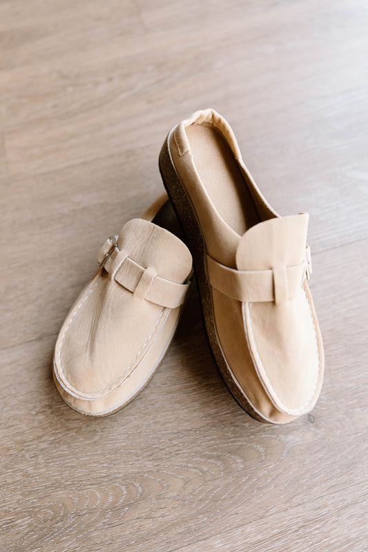 Tan Buckle Shoes