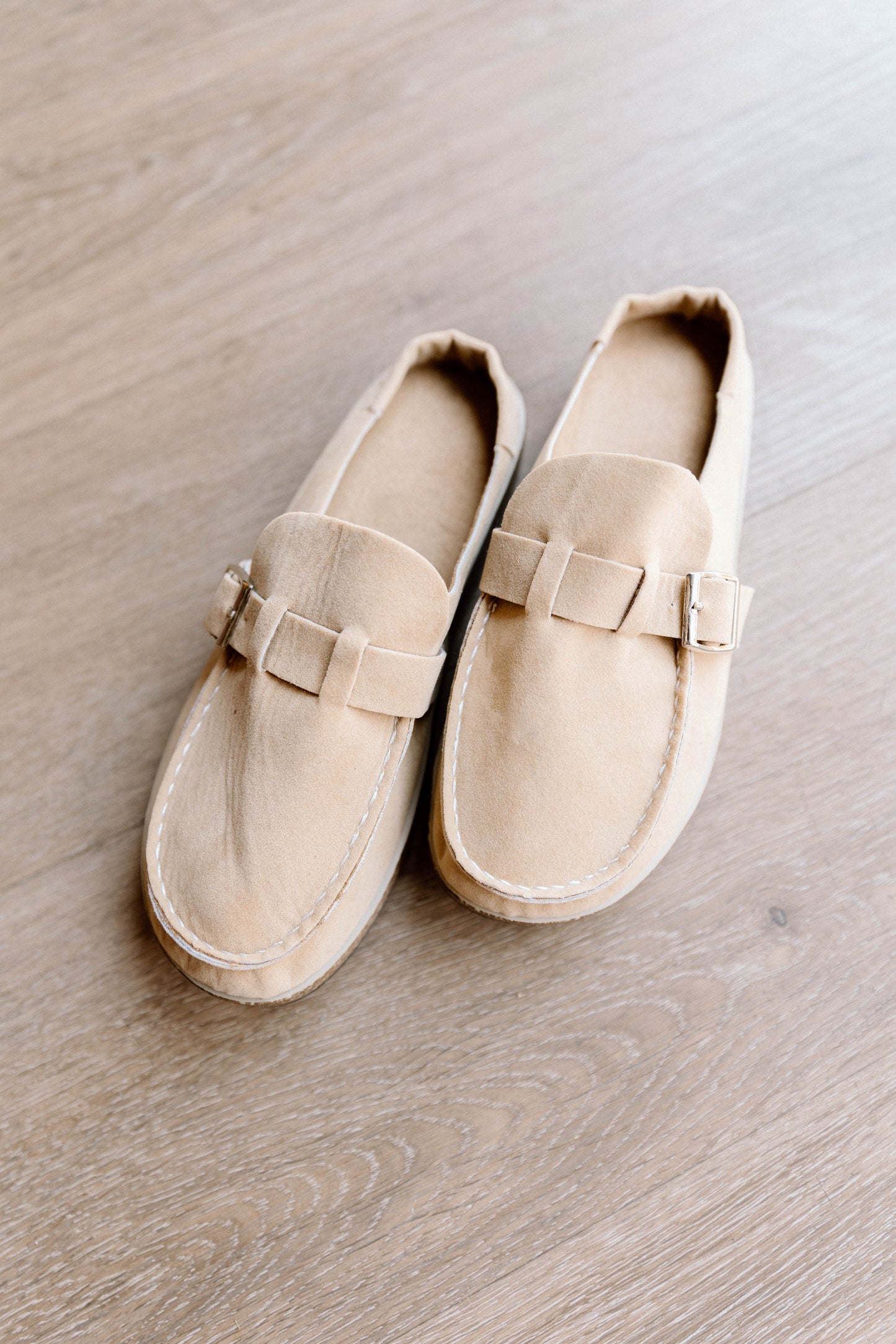 Tan Buckle Shoes
