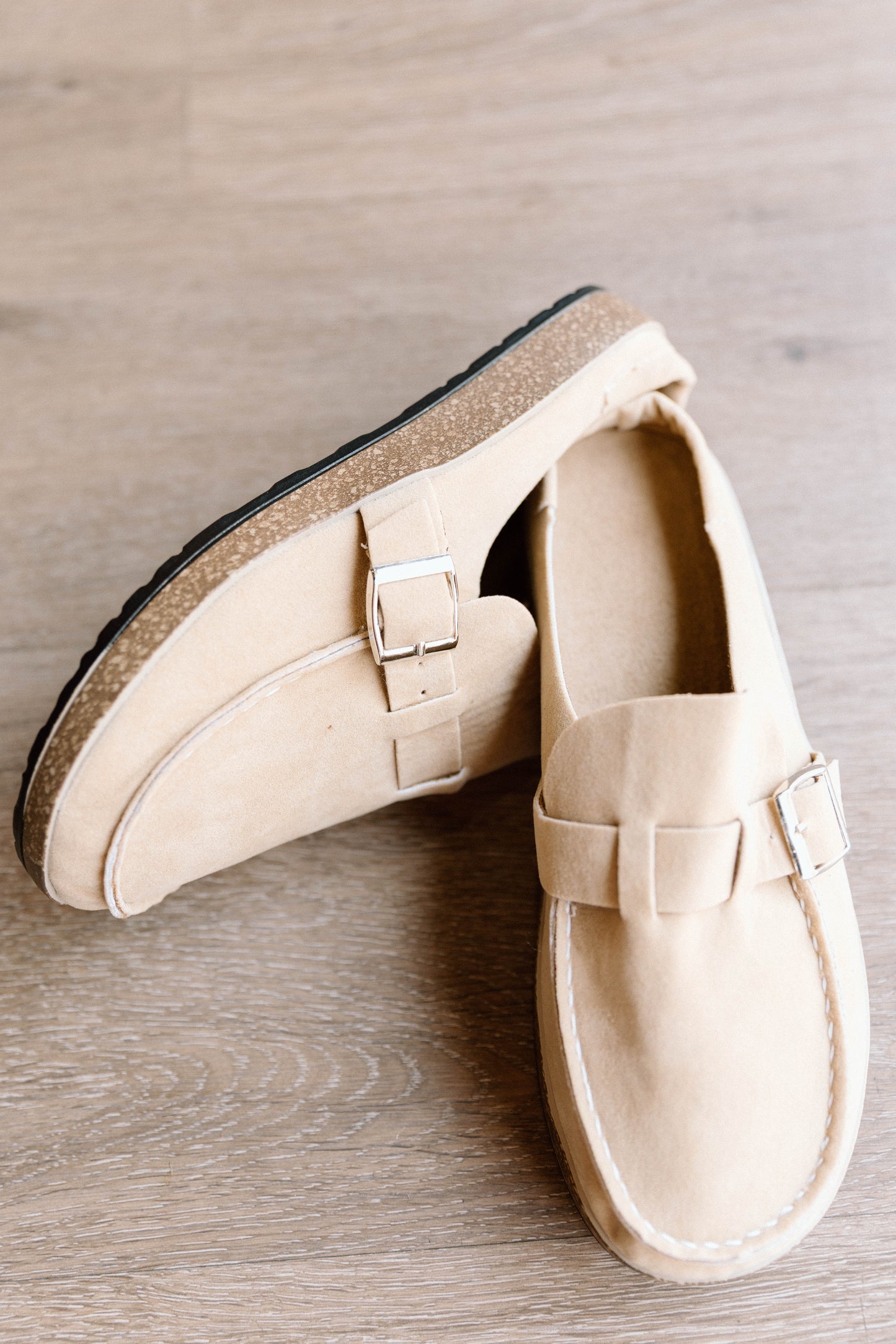 Tan Buckle Shoes