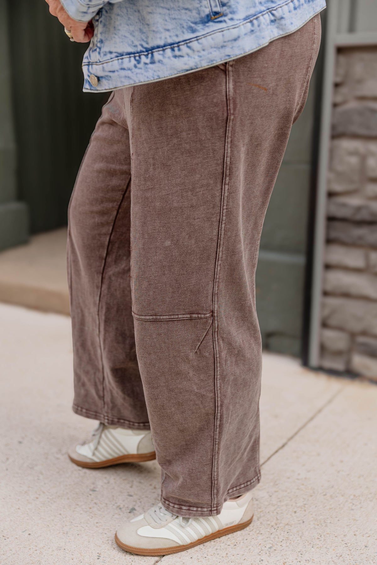 Mineral Wash Barrel Sweats