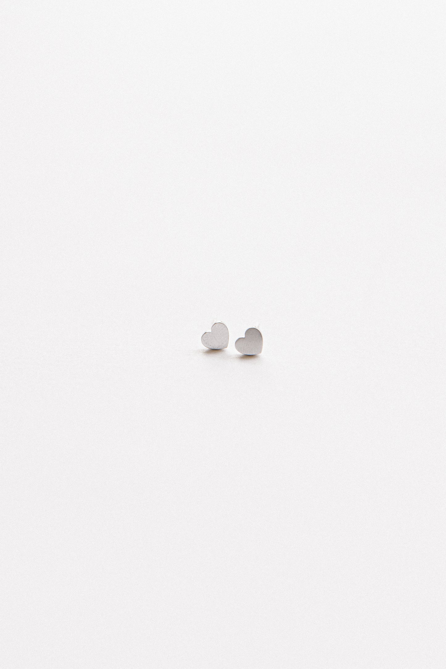 Mini Shiny Heart Studs