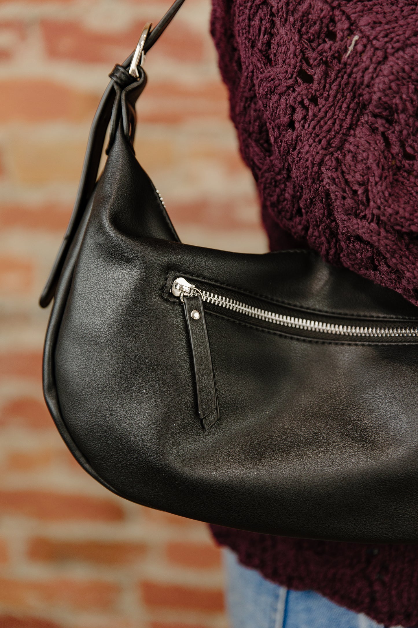Modern Crescent Shoulder Bag
