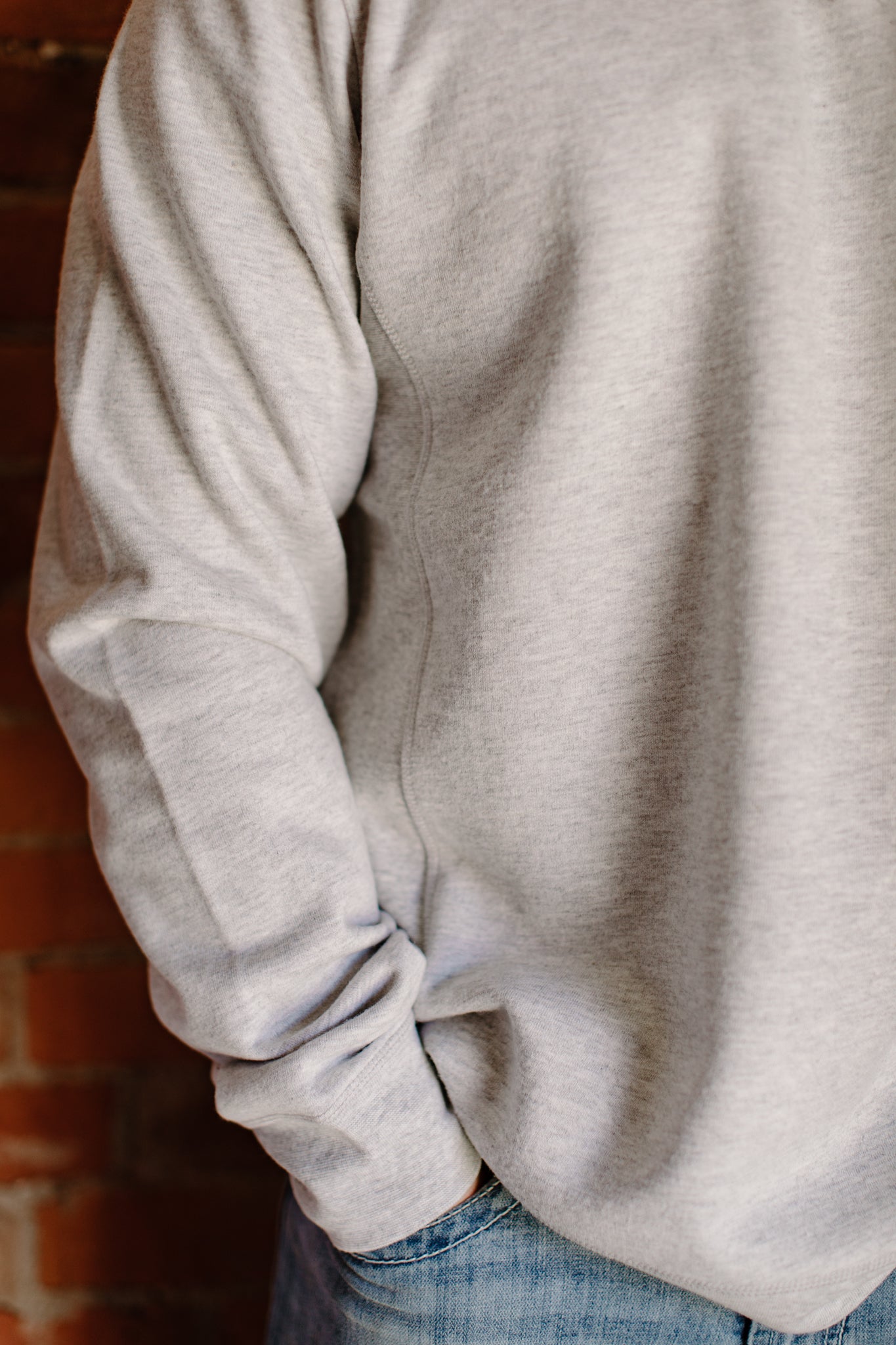 Mens Grey Crew