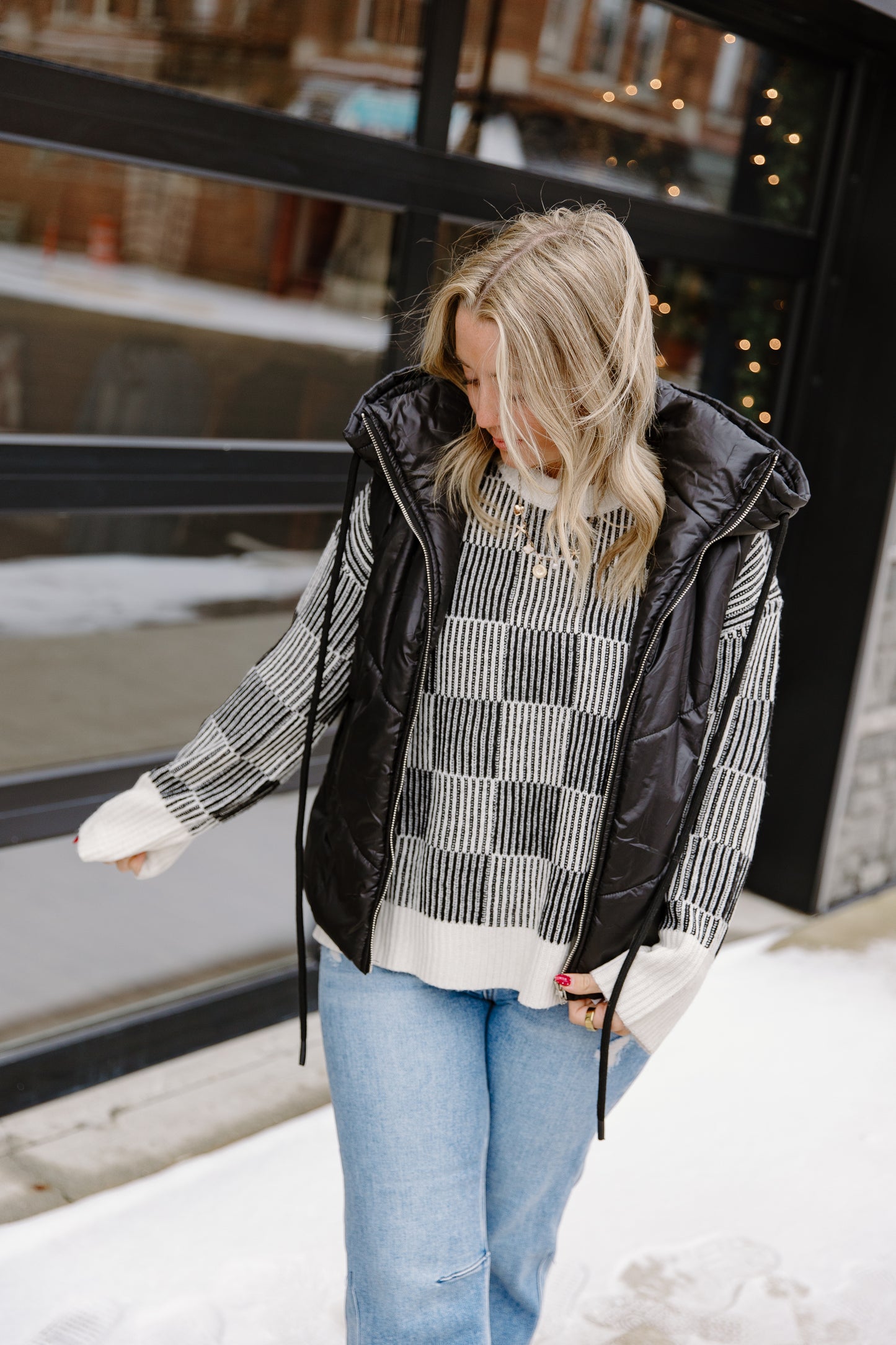 Hooded Puffer Waistcoat