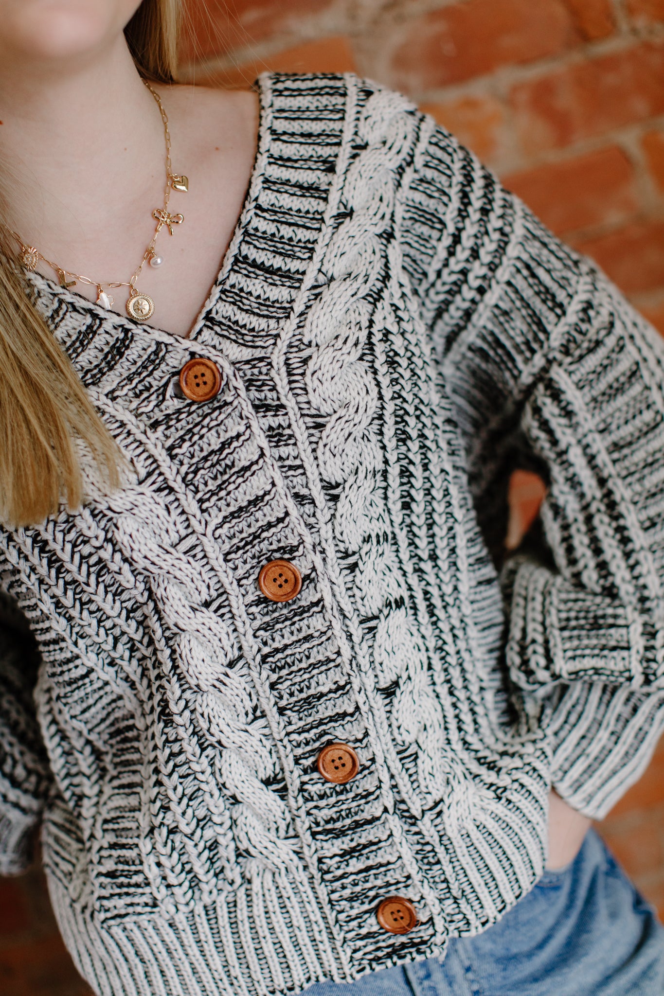 Striped Knit Cardigan