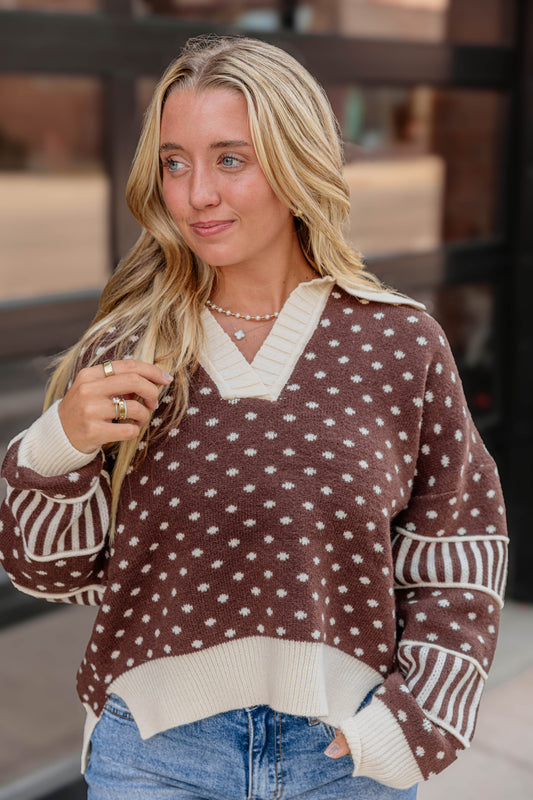 Bessie Polka Dot Sweater