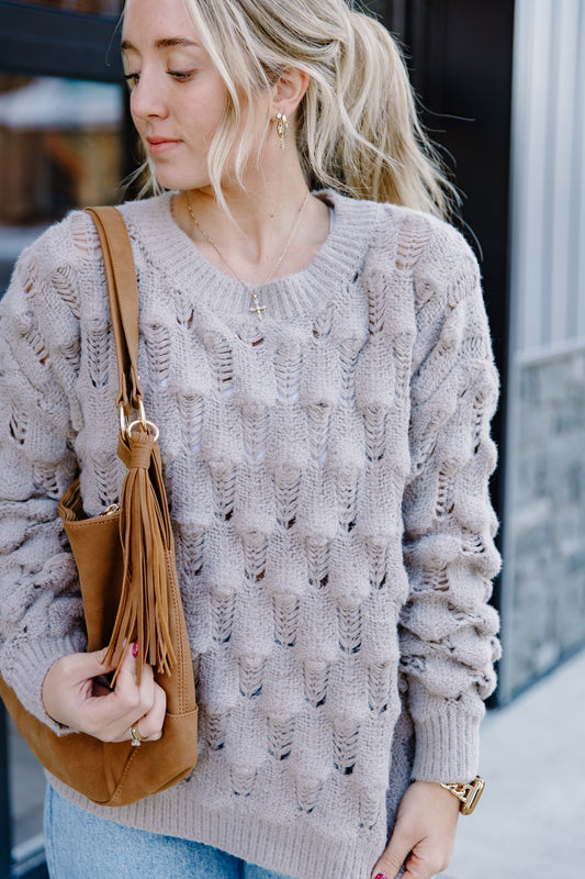 Khaki Knit Sweater
