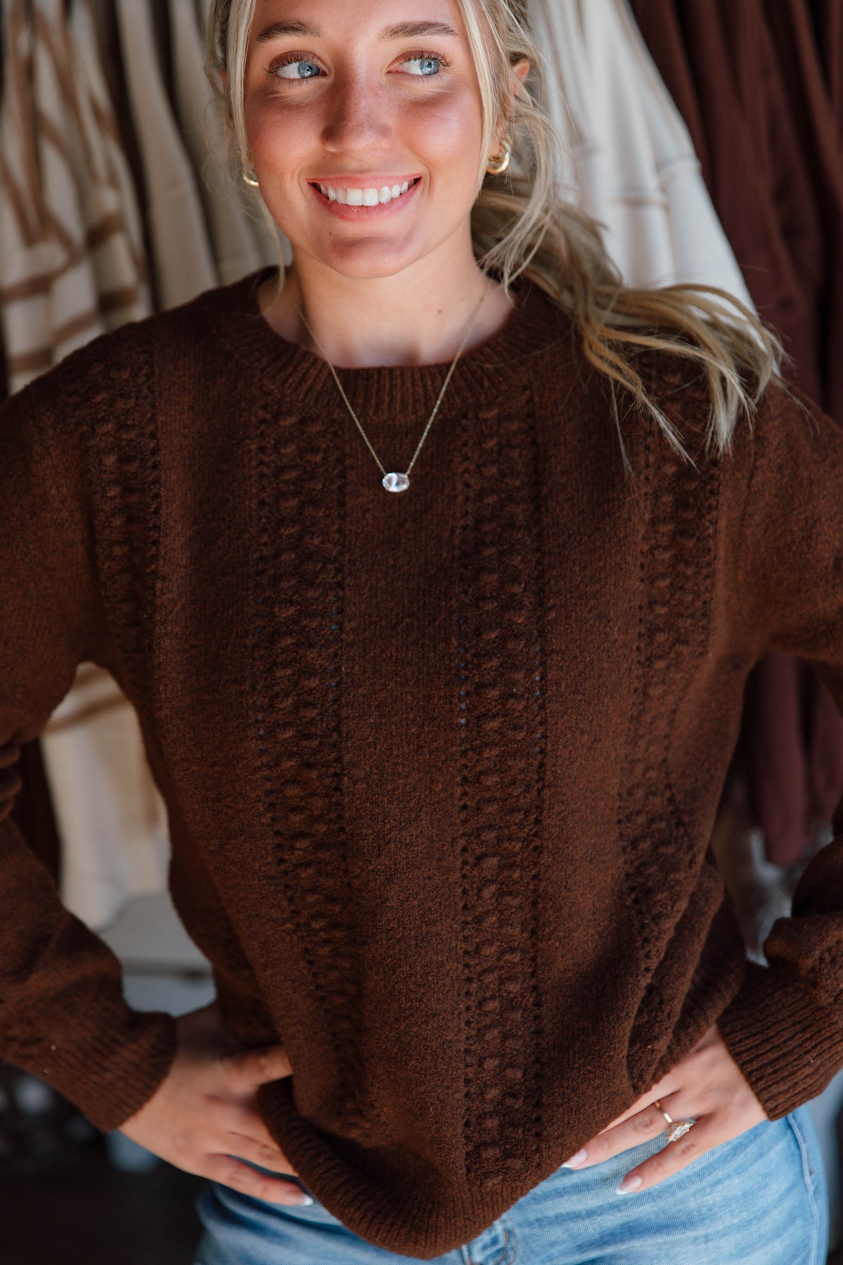 Textured Pullover Sweater