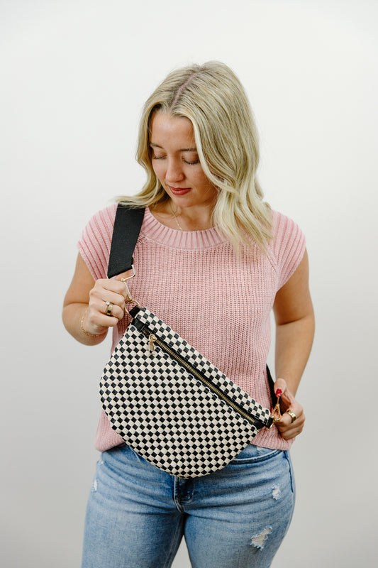 Checkered Crossbody