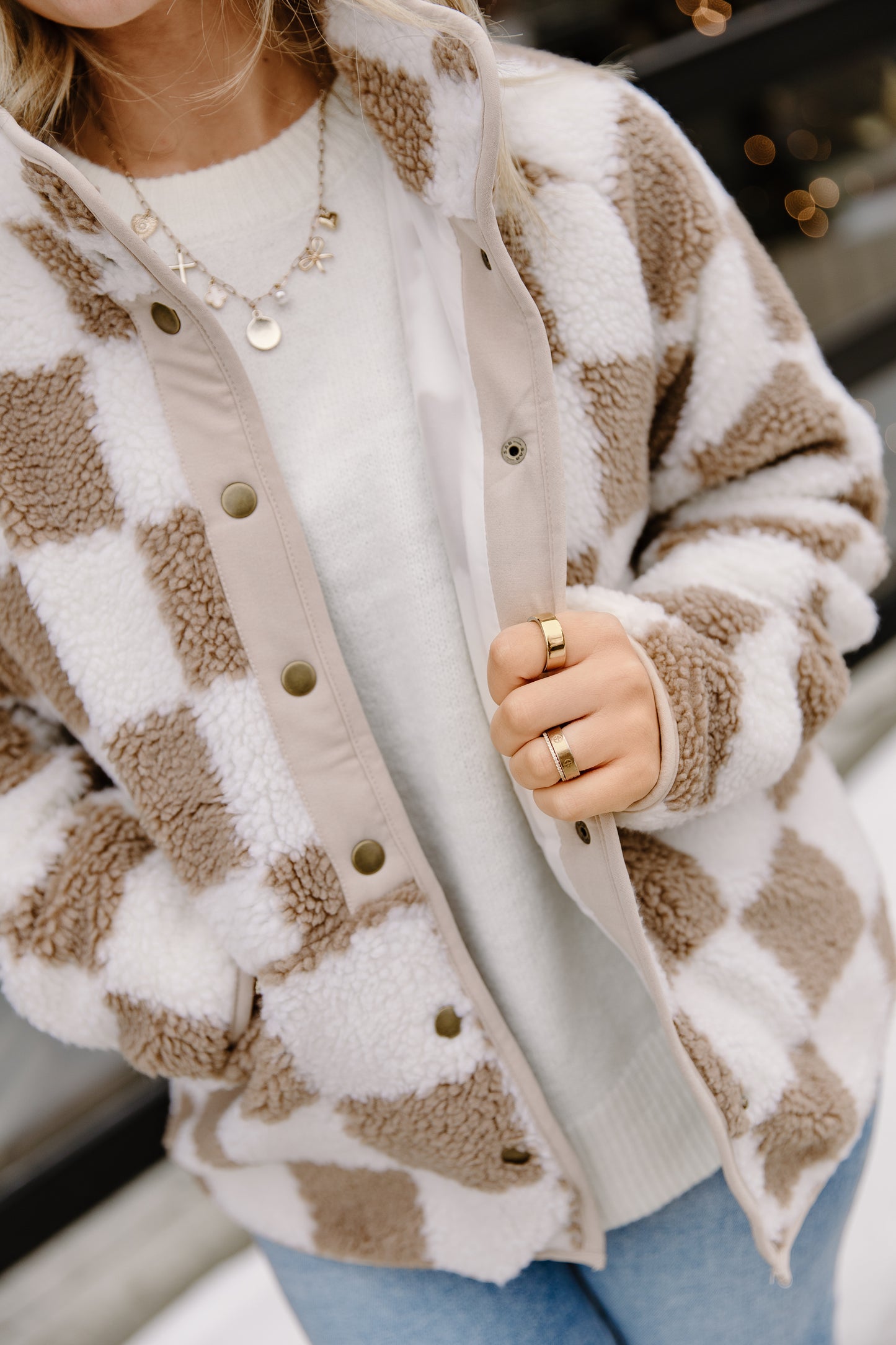 Brown Checkered Jacket