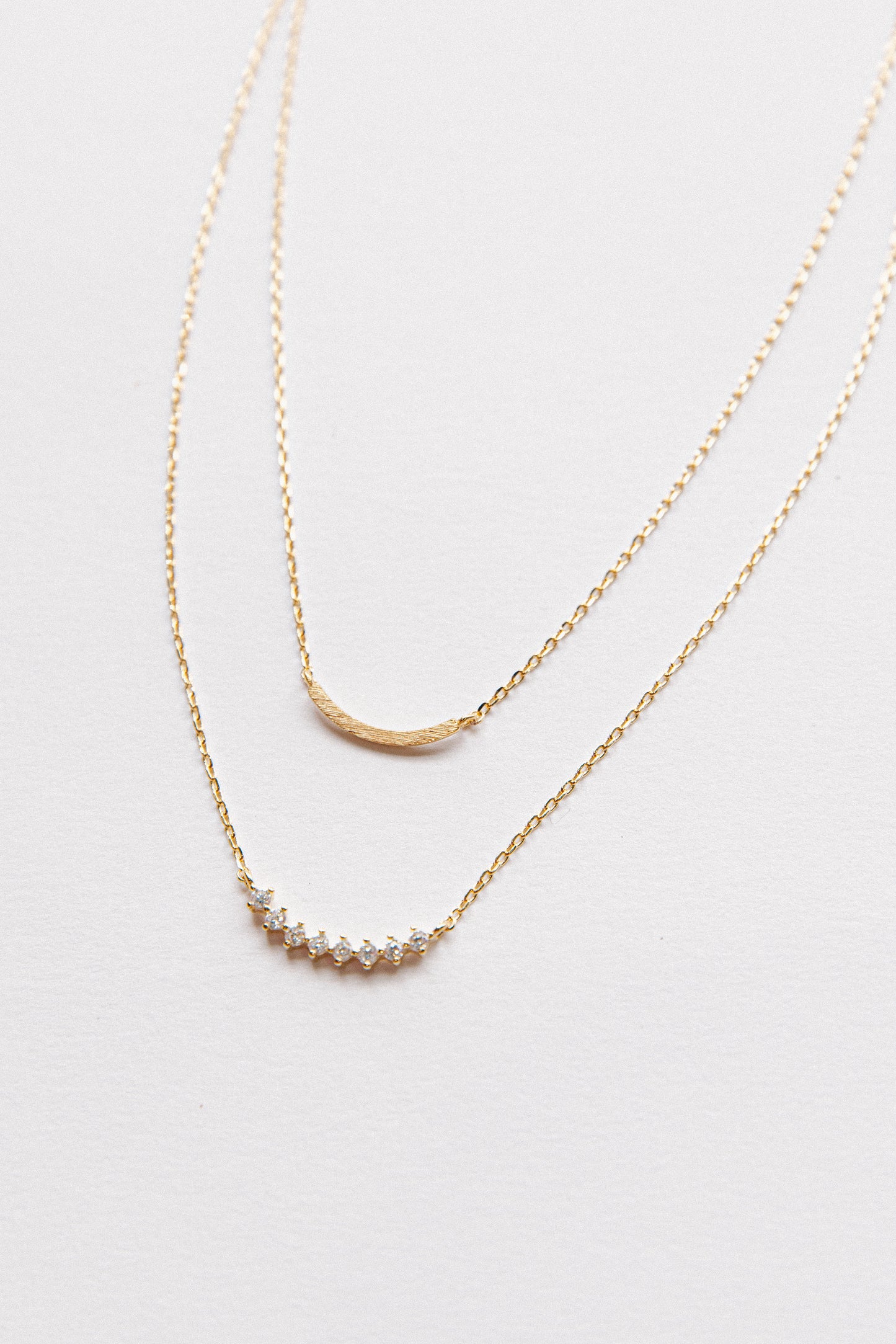 Curved Dual Necklace