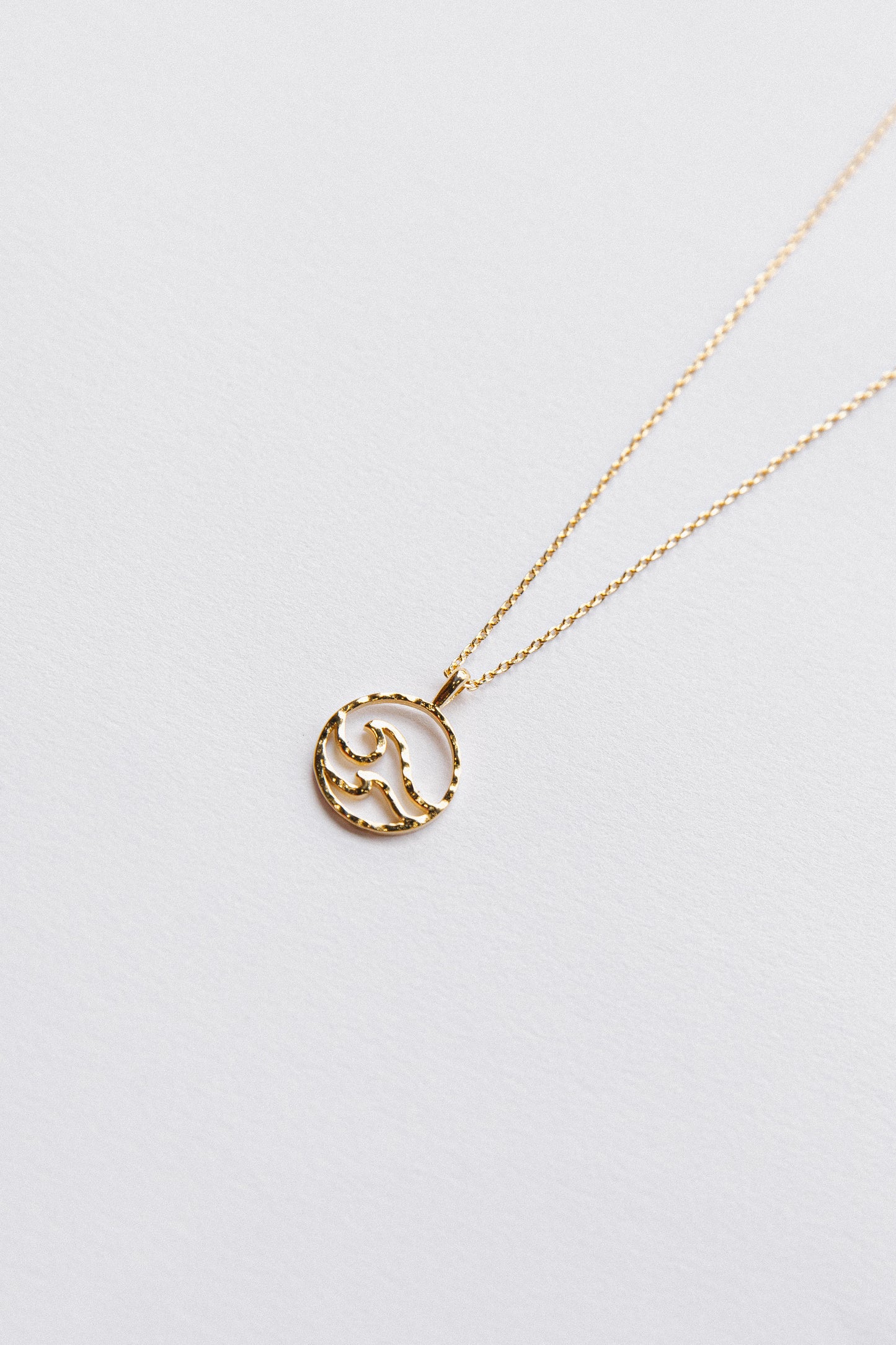 Hammered Wave Necklace