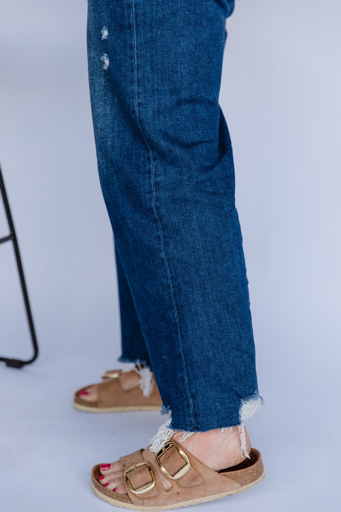 Risen High Rise Crop Wide Leg Jeans