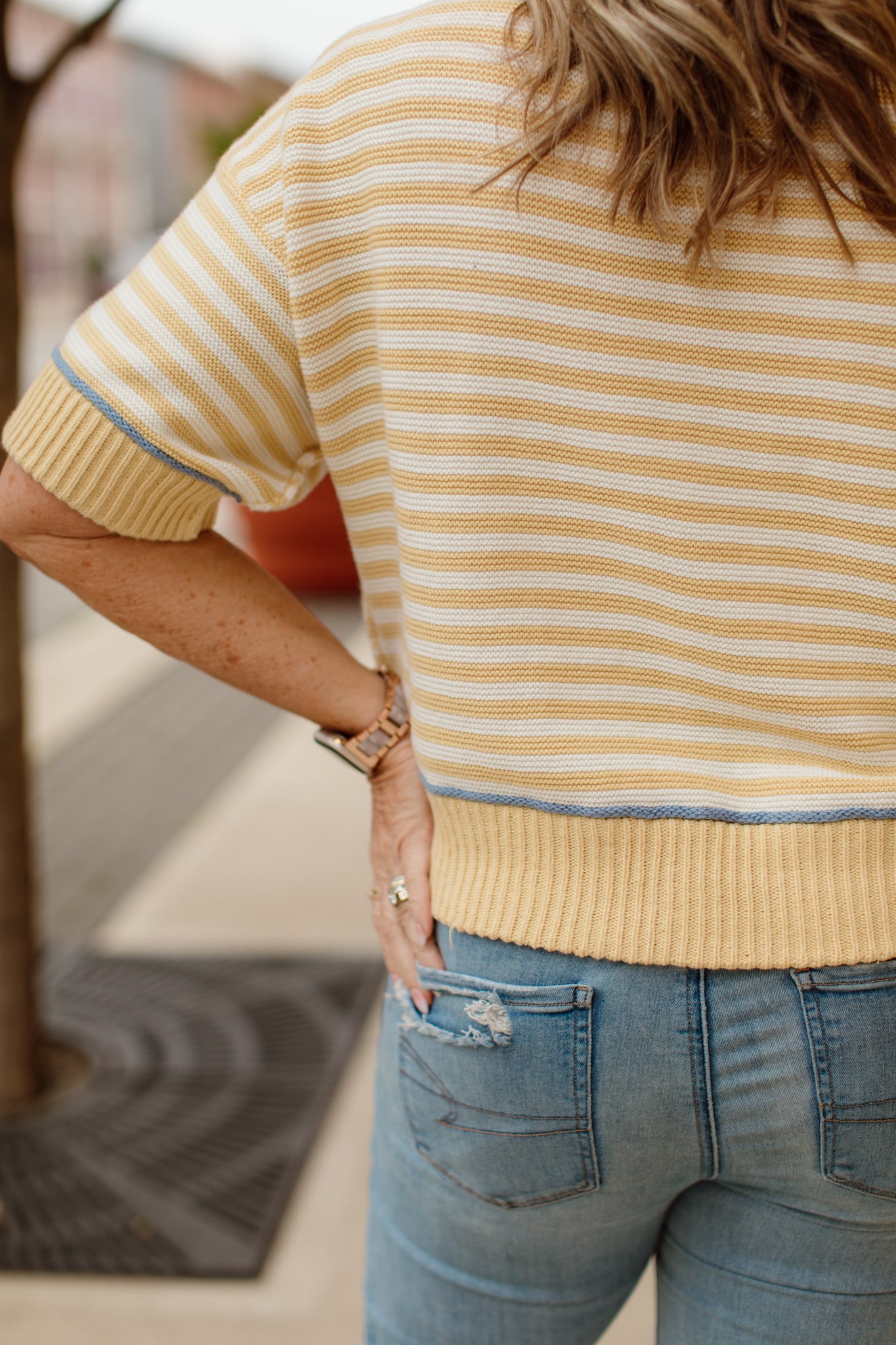 Contrast Trim Sweater