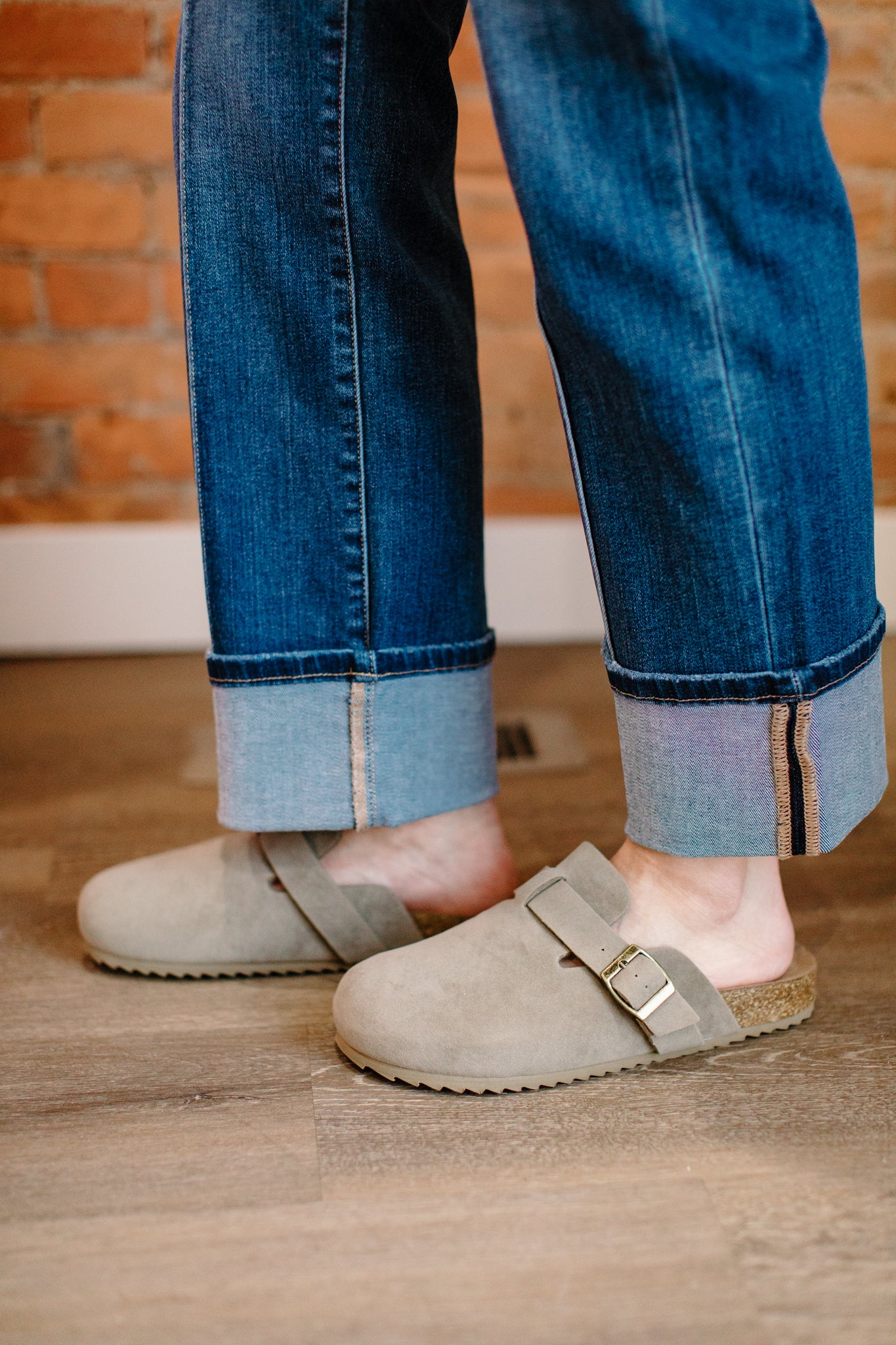 High Rise Straight Wide Risen Jeans