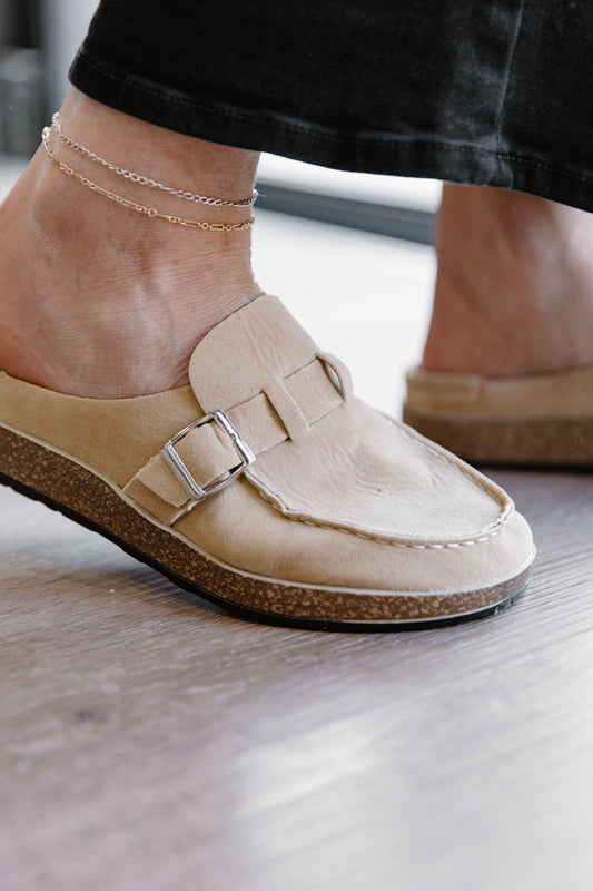 Tan Buckle Shoes