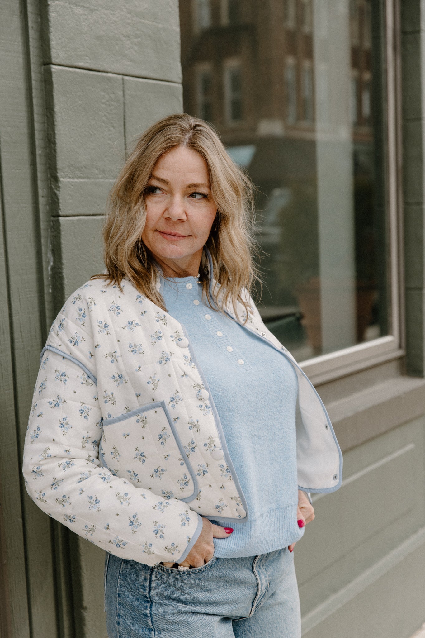 Quilted Floral Jacket