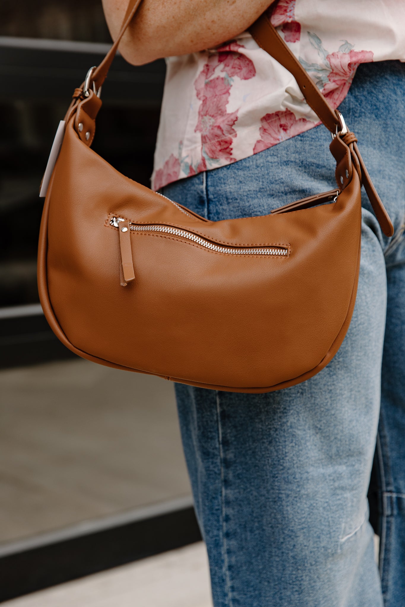 Modern Crescent Shoulder Bag