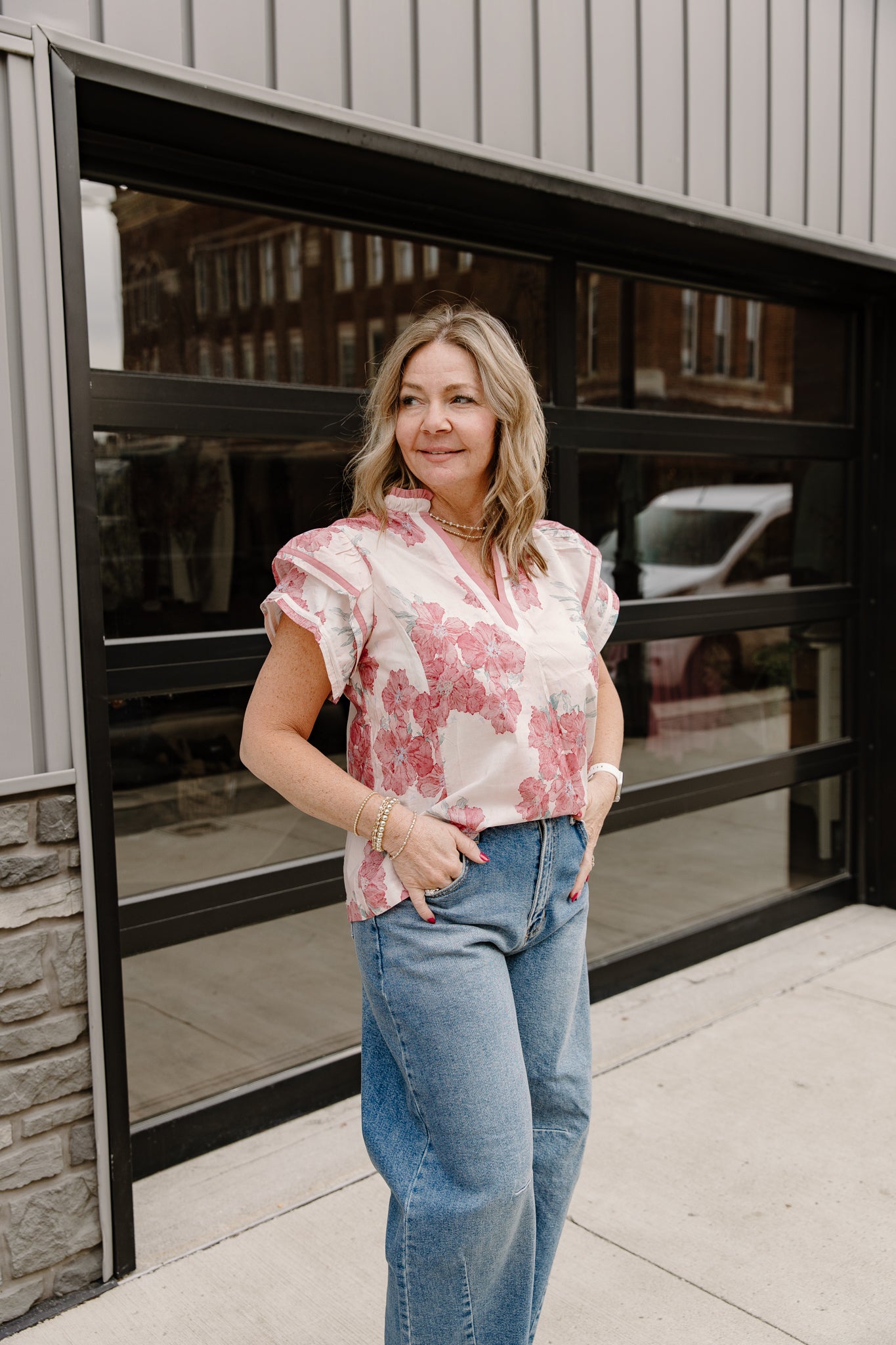 Spring floral top