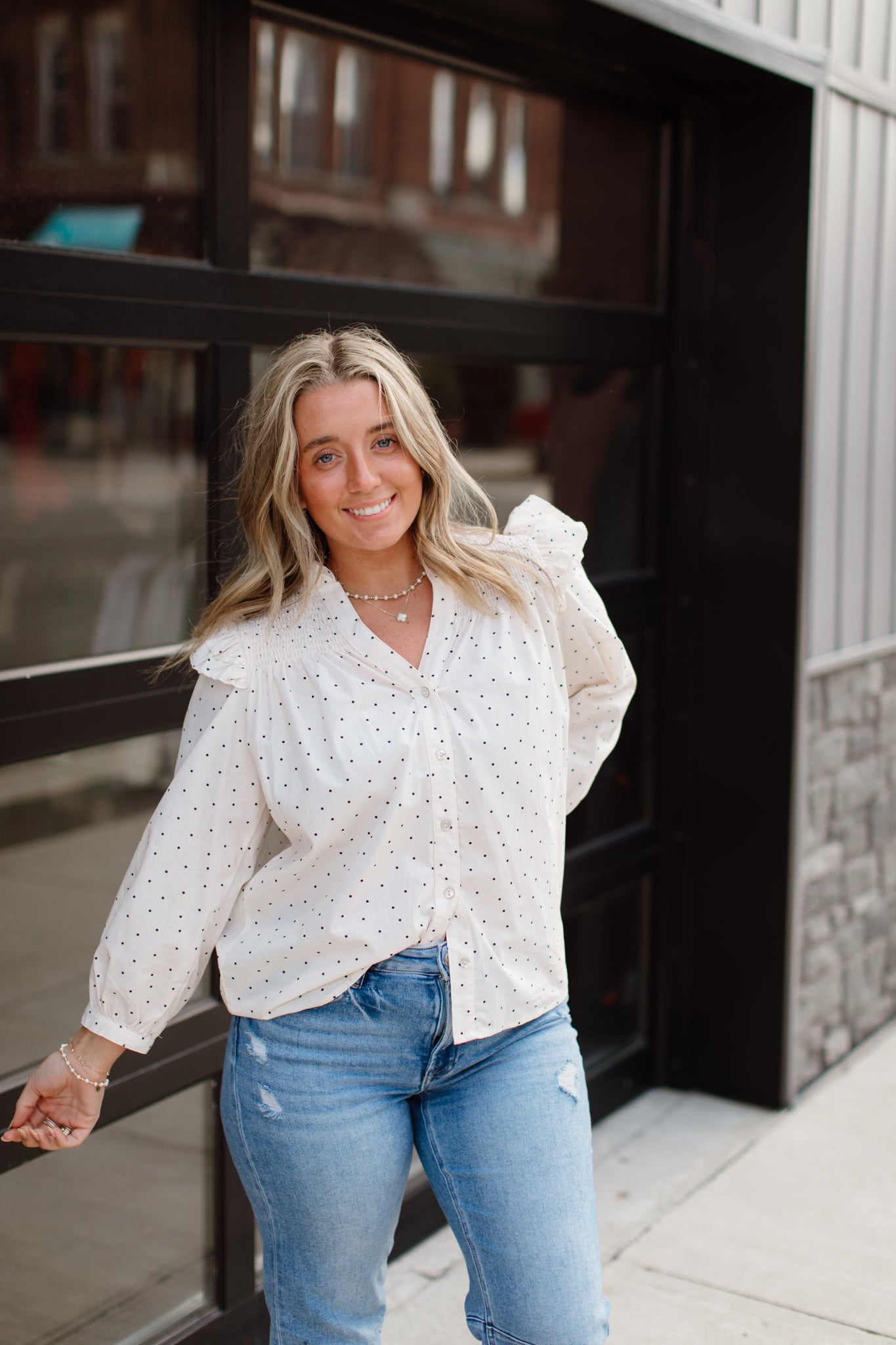 Polka Dot Blouse