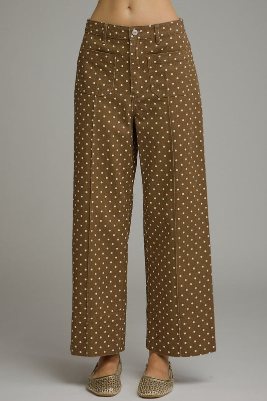 Polka Dot Barrel Jeans